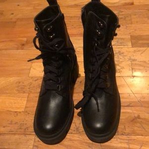 Zip Up Combat Boots